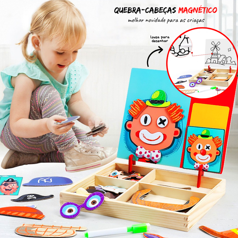 Dress Up & Learn - Quebra-Cabeça Magnético 3D